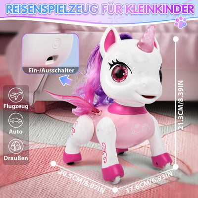 Joellfuner Roboter Einhorn, Ferngesteuerter Roboter für Kinder, Intelligenter Interaktiver Spielzeug Roboter, Kreative Haustier Geschenke für Jungen und Mädchen 3-12 Jahren (Einhorn)