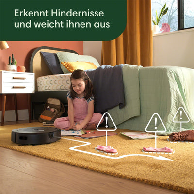 iRobot Roomba Combo 10 Max – Saugroboter 2-in-1 mit Station – Selbstentleerung/Befüllen und Reinigung des Wischtuchs – Kartographie & speichert die Umgebung – erkennt & vermeidet Objekte