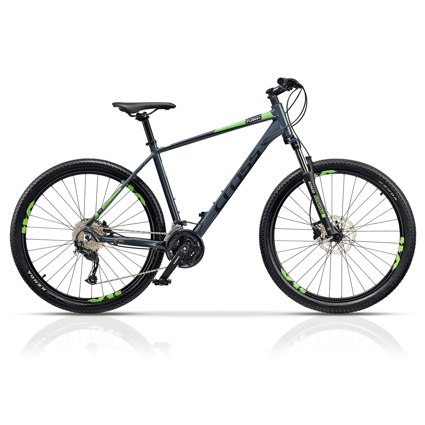 Airtracks 27,5 Zoll Mountainbike Herren MTB Fahrrad Hardtail Fusion 27 Gang Shimano ALIVIO RD-M3100 SGS - Rahmenhöhen 42, 46, 50 und 54 - Modelljahr 2023 (46cm (Körpergröße 165-175cm))