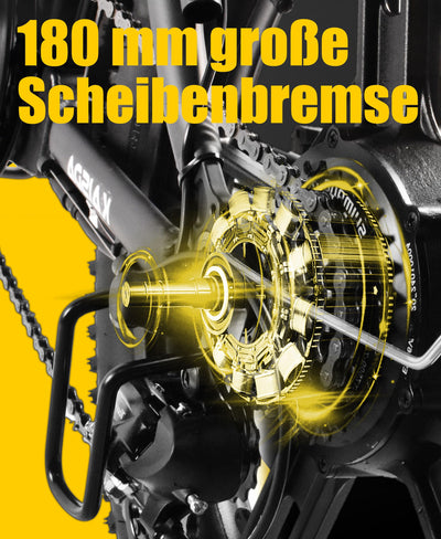 KAISDA E Bike Elektrofahrrad E-Bike mit 36V20.8Ah Abnehmbarer Akku,All-Terrain Ebike,mit 20 Zoll Fat Tire,7-Gang,LCD-Display Faltbares Elektrofahrrad für Lange Reichweite bis 90KM