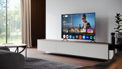 SHARP 55HL4365E – Google TV, 55" UHD, Rahmenlos, 60 Hz, HDR10, Dolby Vision HDR, Google Assistant mit Mikrofon, Chromecast, Bluetooth, Dolby Atmos 2x12 W, HDMI 2.1 x4, USBx2, Farbe Schwarz