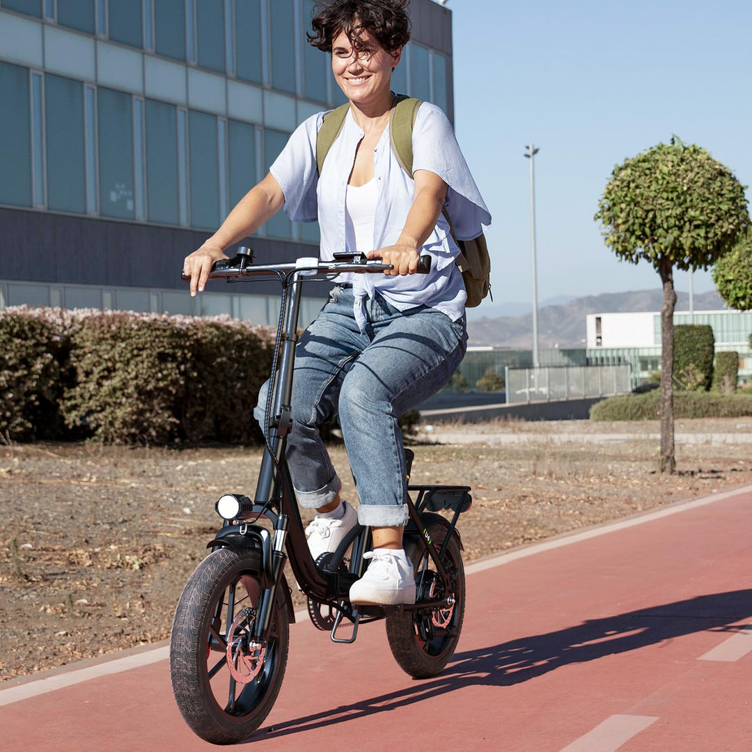klapprad crew Finbike Klapprad E-Bike 16 * 2.15 Zoll Fat Tire,Tragbares Elektrofahrr –  Testberichte aus Berlin