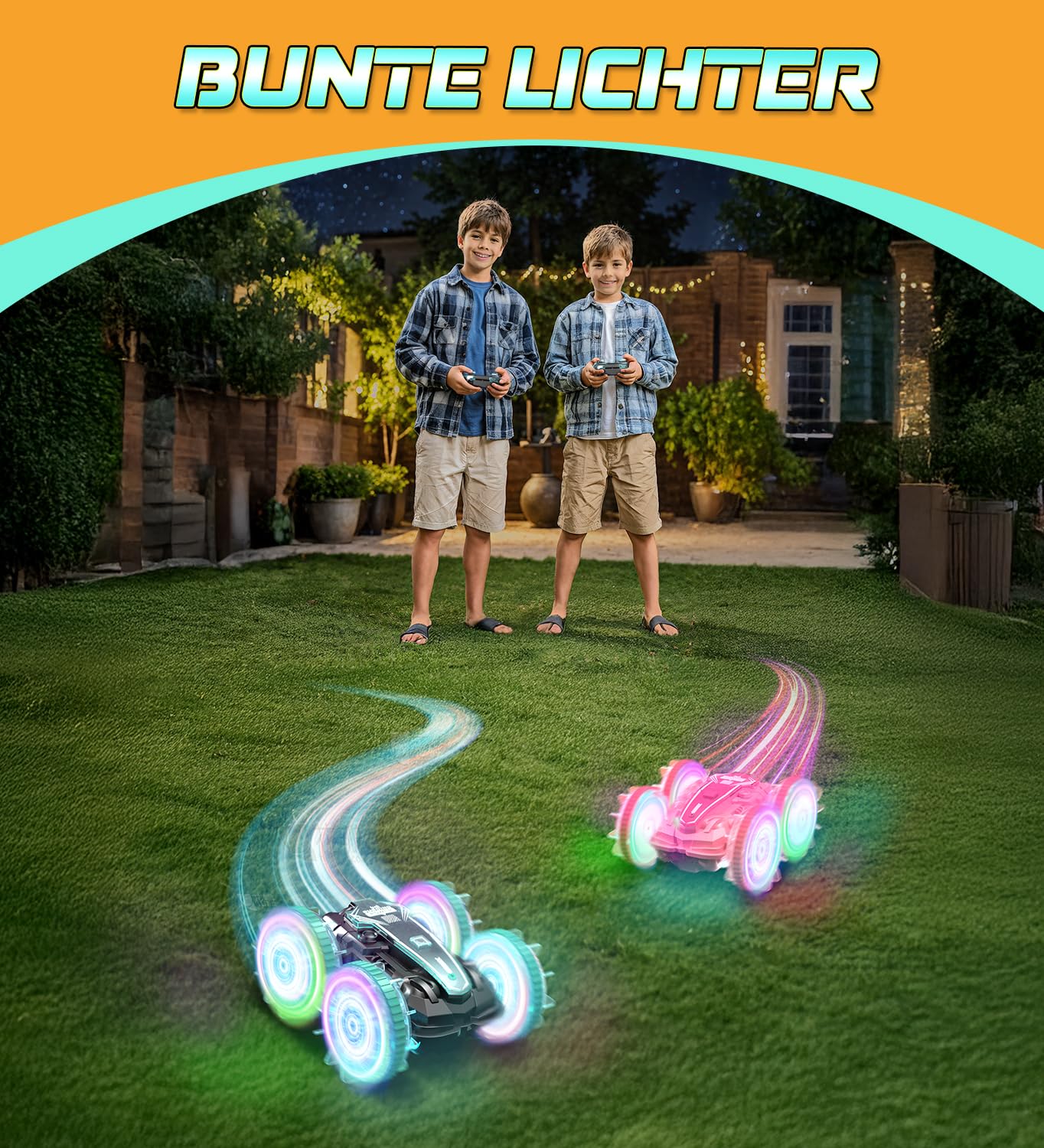 Amphibienfahrzeug Ferngesteuertes Auto 3+ Jahre,RC Auto Car Spielzeug ab 3 4 5 6 7 8 9 Jahre Jungen Weihnachten Geschenk Junge 3+ Jahre Outdoor Spiele für Kinder Strand Wasserspielzeug