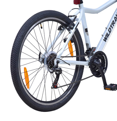 Wildtrak - Alu-Mountainbike, Erwachsene, 26 Zoll, 18-Gang, Shimano-Schaltung - Weiß
