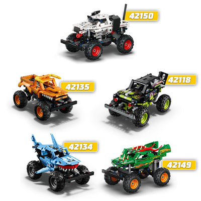 LEGO 42149 Technic Monster Jam Dragon, Monster Truck-Spielzeug für Jungen und Mädchen, 2in1-Rennwagen für Offroad-Stunts und als Geschenk für Kinder