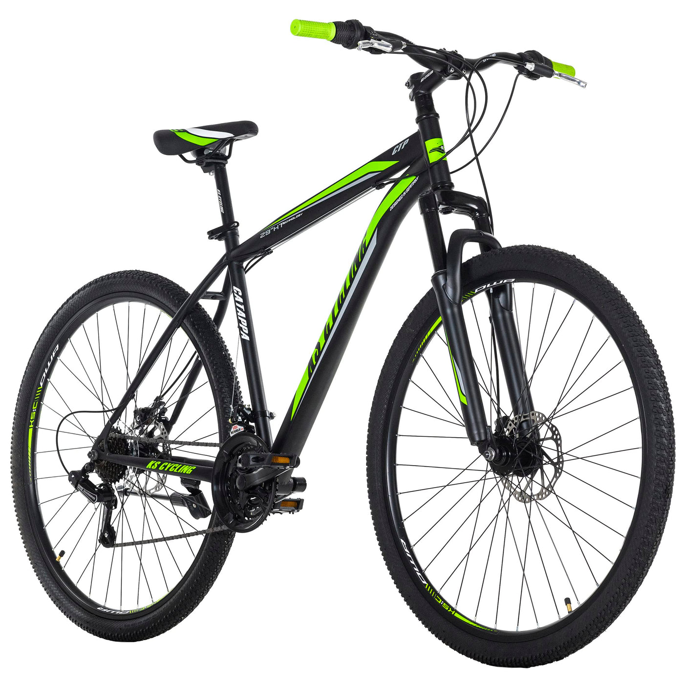 KS Cycling Mountainbike Hardtail 29" Catappa schwarz-grün RH 46 cm