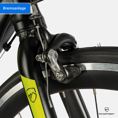 Bergsteiger Tourmalet 28 Zoll Rennrad, Aluminium Gravelbike mit Shimano 14 Gang-Schaltung, Gewicht nur 11 kg, Gravel Bike geeignet für Herren & Damen ab 170 cm