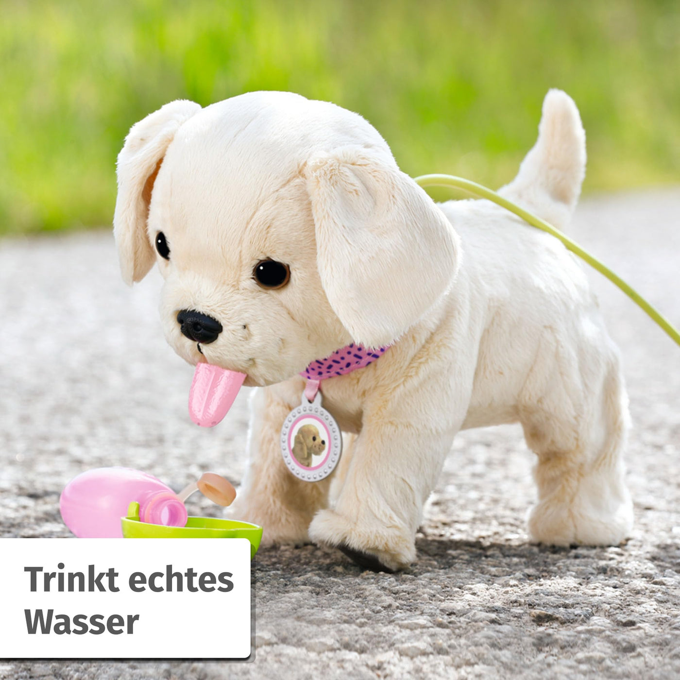 BABY born Mein Hund Lucky mit 5 verschiedenen Funktionen, für Kinder ab 3 Jahren, funktioniert mit Batterien, 835869 Zapf Creation, Rosa