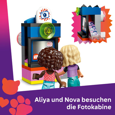 LEGO Friends Friseursalon, BAU- und Spielset für kreative Rollenspiele, Bauspielzeug, Geschenk für Mädchen ab 7 Jahren, 3 Minifiguren der Charaktere für Rollenspiele 42662