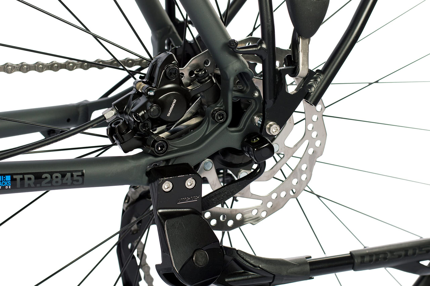 Airtracks 28 Zoll Trekking Herren Fahrrad Trekkingbike TR.2845 Trekkingrad City Bike Shimano 27 Gang ALIVIO RD-M4000 SGS Kettenschaltung Nabendinamo Schwarz Matt - 52cm Körpergröße 165-175cm