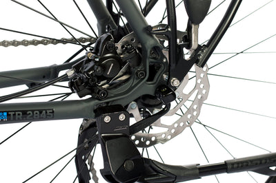Airtracks 28 Zoll Trekking Herren Fahrrad Trekkingbike TR.2845 Trekkingrad City Bike Shimano 27 Gang ALIVIO RD-M4000 SGS Kettenschaltung Nabendinamo Schwarz Matt - 52cm Körpergröße 165-175cm