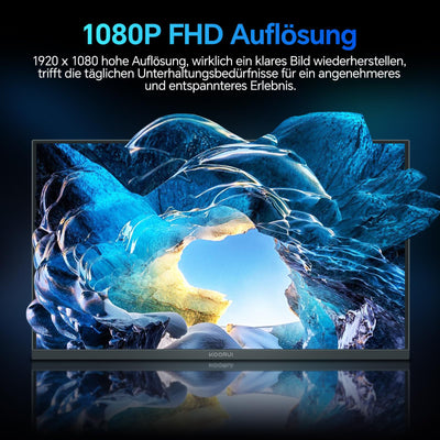 KOORUI E2412F 24 Zoll Monitor, FHD 1920 x 1080 100Hz PC Monitor, HDMI 1.4, Eye Care Bildschirm, 5ms GtG 5° bis 15° neigbar, VESA 100 x 100mm