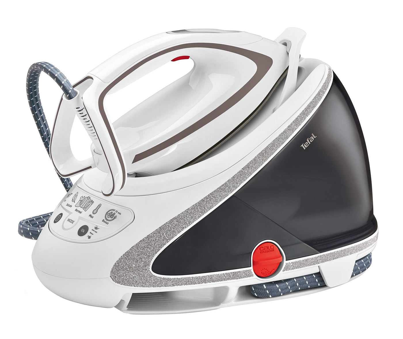 Tefal Dampfbügelstation Pro Express Ultimate GV9567 | 7,7 Bar | 155 g/Min. Kontinuierlicher Dampf | 500 g/Min. Extra-Dampfstoß | 2600 Watt | 42.3 x 25 x 28.9 cm | Farbe Weiß