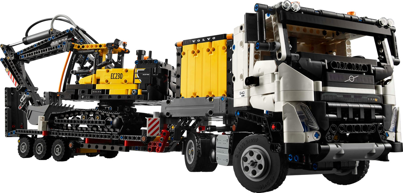 LEGO Technic Volvo FMX LKW mit EC230 Electric Raupenbagger, Kinderspielzeug, Geschenkset für Jungen und Mädchen ab 10 Jahren, Spielzeug Baufahrzeuge, Bagger-Spielzeugset 42175