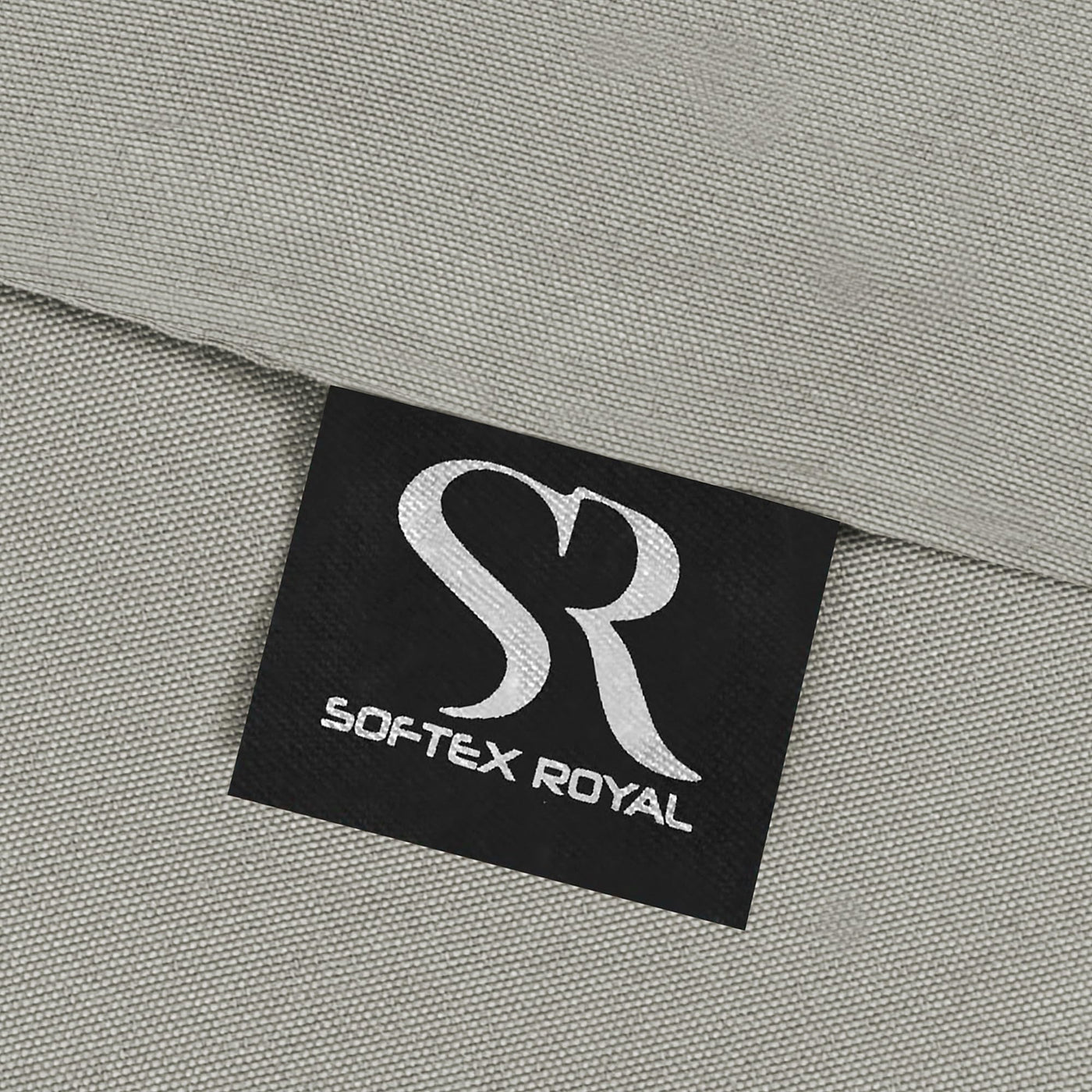 Softex Royal Baumwolle Bettwäsche 135x200 cm, 2 teiliges Bettwäsche Set, 2er Set mit 1 Kissenbezug 80x80 cm, Öko-Tex Bettwäsche Hellgrau, mit YKK Reißverschluss