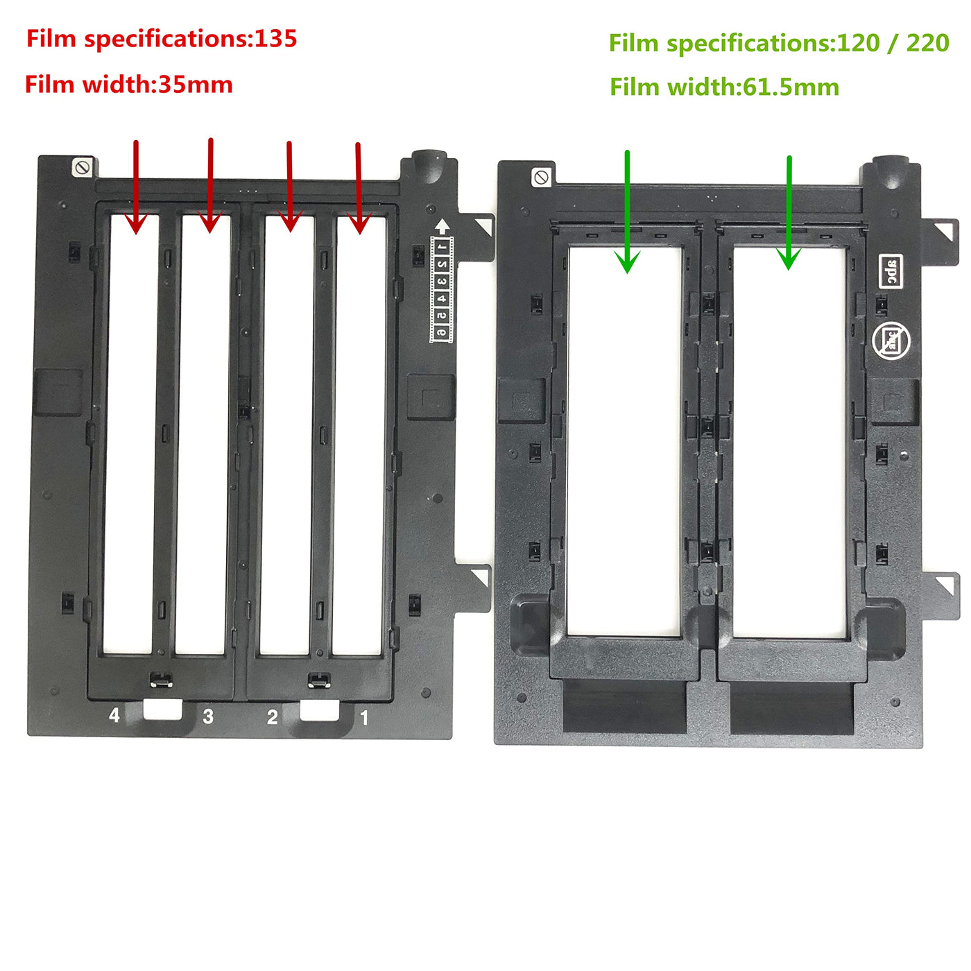 HIGGEL 【Druckerzubehör】 Negativfilmstreifenhalter für 120/220 und 135 Scanner kompatibel mit Kompatibel mit Epson Perfection V700 V750 V800 V850 GT-X900 GT-X970 GT-X980