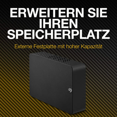 Seagate Expansion Desktop 10TB externe Festplatte, 3.5 Zoll, USB 3.0, PC & Notebook, inkl. 2 Jahre Rescue Service, Modellnr.: STKP10000400
