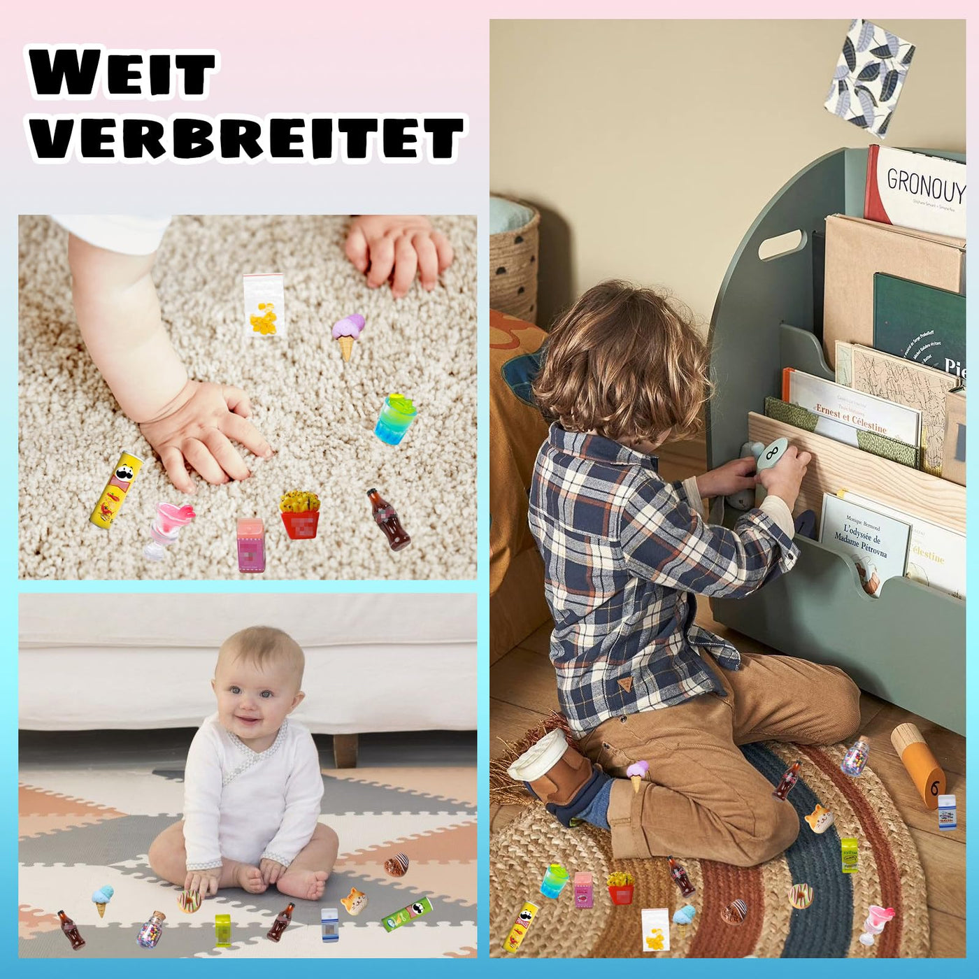 17-teiliges Miniatur Zubehör Set – Wichtel Zubehör Weihnachten – Puppenhaus & Wichteltür Deko – Mini Essen & Getränke aus Harz – 1:12 Maßstab für DIY & Miniaturwelt