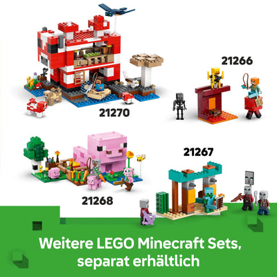 LEGO Minecraft Die Expedition zur Gürteltiermine - Interaktives Gamer Spielzeug mit Höhlenspinne- und Wolfsfiguren - TNT-Funktion - Gaming Geschenk für Jungen und Mädchen ab 8 Jahren - 21269
