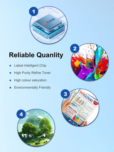 INKCLOUD 305XL Druckerpatronen Kompatibel für HP 305 Druckerpatronen für DeskJet 2700 2710 2720 DeskJet Plus 4110 4120 Envy 6010 6020 Envy Pro 6400 6420 (1 Schwarz und 1 Farbe)