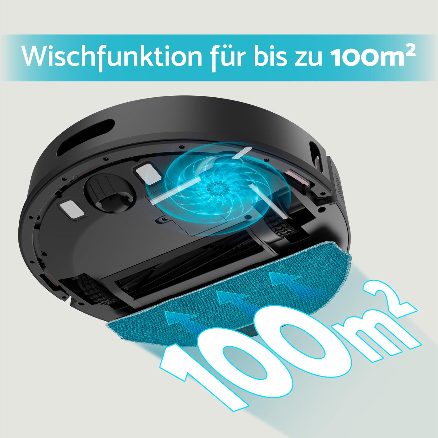 aeco VacuBot X5 PLUS Saug/Wischroboter & Absaugstation 5000Pa Saugkraft/LDS Navigation/120m²Saug- & 100m²Wischbereich/160min Akkulaufzeit/18mm Hindernisüberwindung/Infrarot Fernbedienung/App-Steuerung