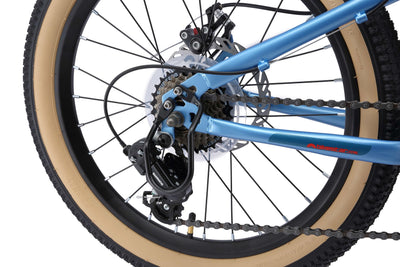 BIKESTAR Kinder Fahrrad Mountainbike 7 Gang Shimano, Scheibenbremse ab 6 Jahre | 20 Zoll Kinderrad MTB | Blau