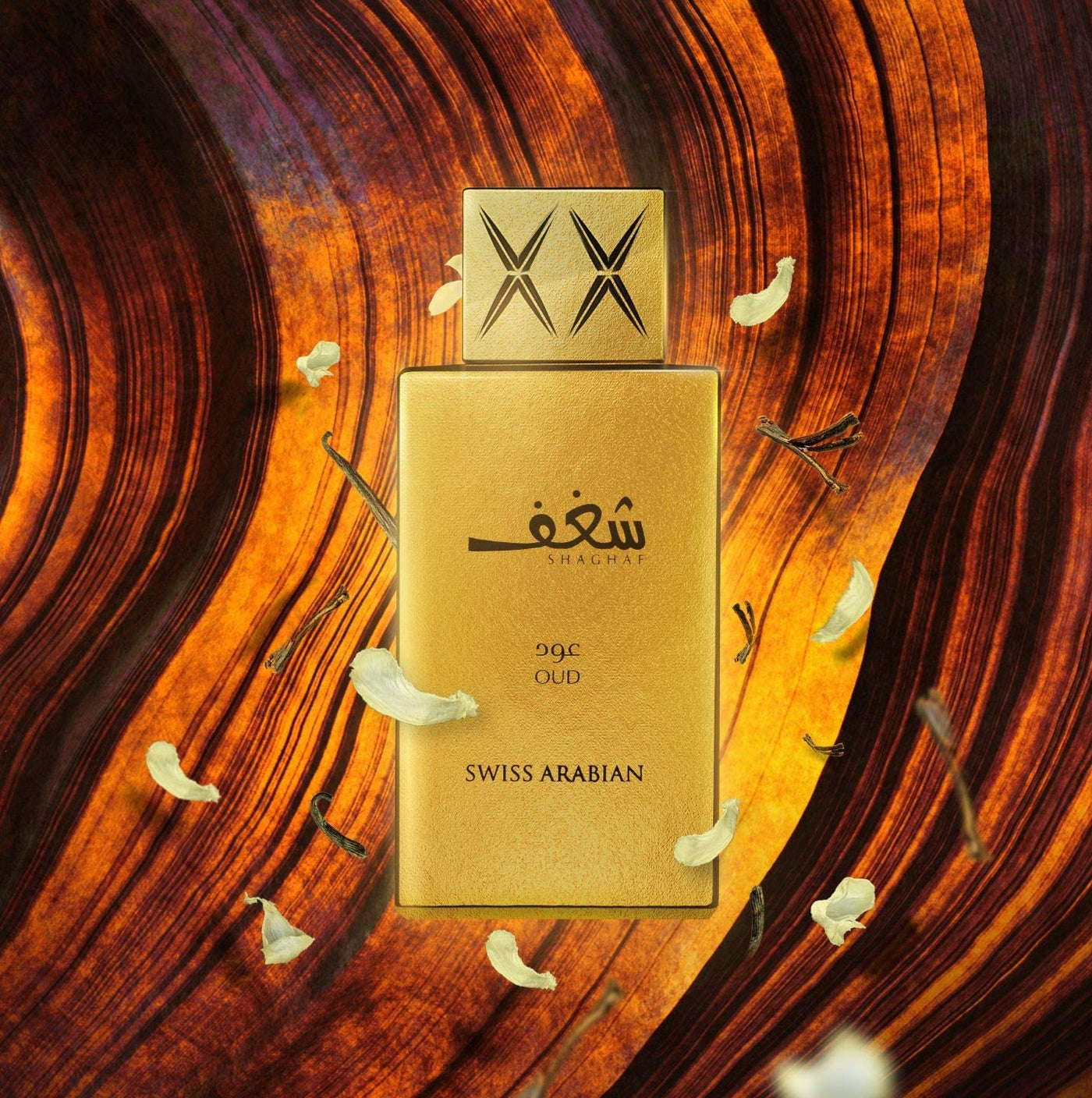 Swiss Arabian Shaghaf Oud Eau de Parfum Unisex 75ML - Eine luxuriöse Duftkomposition aus Safran, Oud, Rose, Praline & Vanille - Kühnes & zeitloses orientalisches Aroma