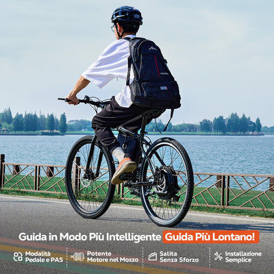 CO-Z 26 Zoll Ebike Umbausatz E-Bike Hinterrad Umbausatz Kit Elektrofahrrad Umbausatz Ebike Conversion Kit Electric Bicycle Umbausatz Pedelec Umbausatz 1000W