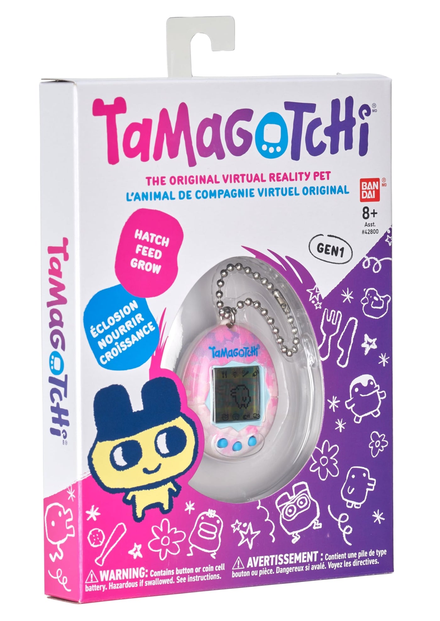 BANDAI - Tamagotchi - Original Tamagotchi - Sakura - virtuelles elektronisches Haustier - 42886