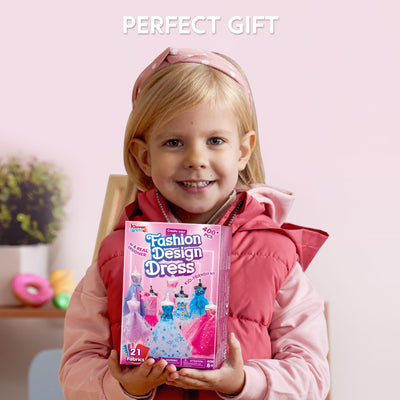 Klever Kits 400+ Stücke Modedesign Mädchen,Fashion Design Basteln Mädchen Nähset Set mit 3 Mannequins,Geschenke Mädchen 8 9 10 11 12+Jahre,Kreativ Set Bastelset für Kinder ab 8+ Jahre
