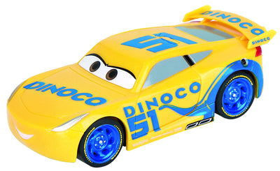 Carrera Speed Arena Disney Pixar Cars I Slotbahn Kinder 1:50 – Mobile Rennbahn im Koffer mit Lightning McQueen & Cruz Ramirez – Rennspaß to go für Zuhause, unterwegs & Kindergeburtstag