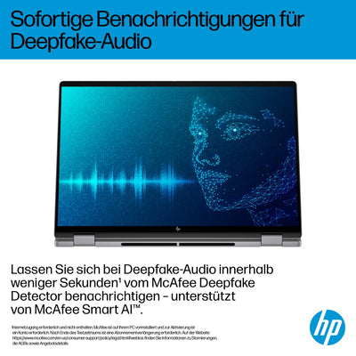 HP OmniBook X Flip 2in1 Next Gen AI Laptop | AMD Ryzen AI 7 350 (8C) | dedizierte NPU für KI | 50NPU Tops | Copilot+ PC | 16" 3K 2880x1800 OLED-Touchscreen | 16GB | 1TB SSD | Win11 | QWERTZ | Silber