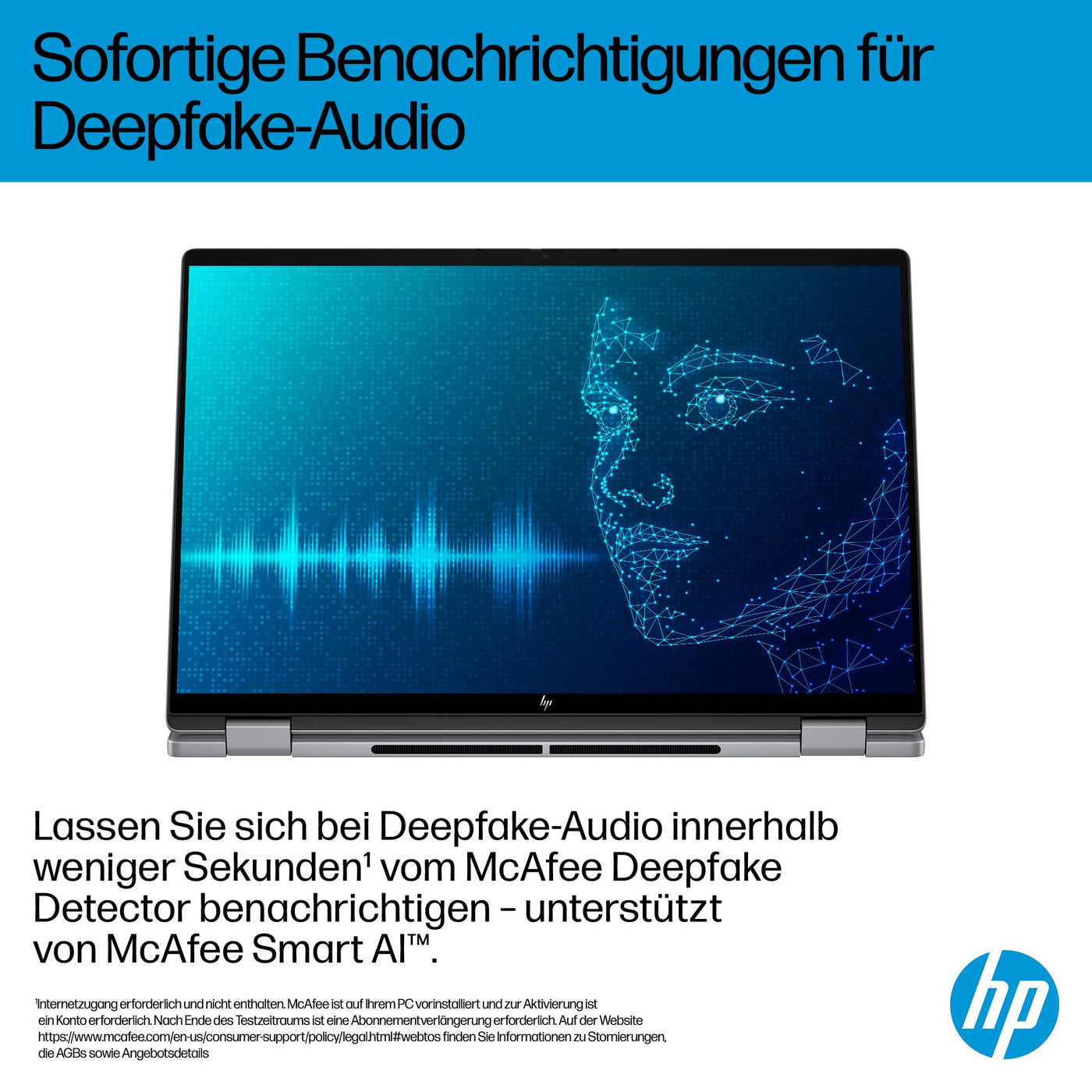 HP OmniBook X Flip 2in1 Next Gen AI Laptop | AMD Ryzen AI 5 340 (6C) | dedizierte NPU für KI | 50 NPU Tops | Copilot+ PC | 16" WUXGA 1920x1200 Touchscreen | 16GB | 512GB SSD | Win11 | QWERTZ | Silber