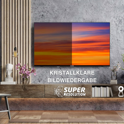 Telefunken Android TV 40 Zoll Fernseher (Full HD Smart TV, HDR, Triple-Tuner, Bluetooth) XF40AN750M, Schwarz