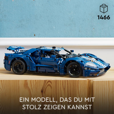 LEGO 42154 Technic Ford GT 2022 Auto-Modellbausatz für Erwachsene, Supercar im Maßstab 1:12 mit authentischen Merkmalen, fortschrittliches Sammlerset