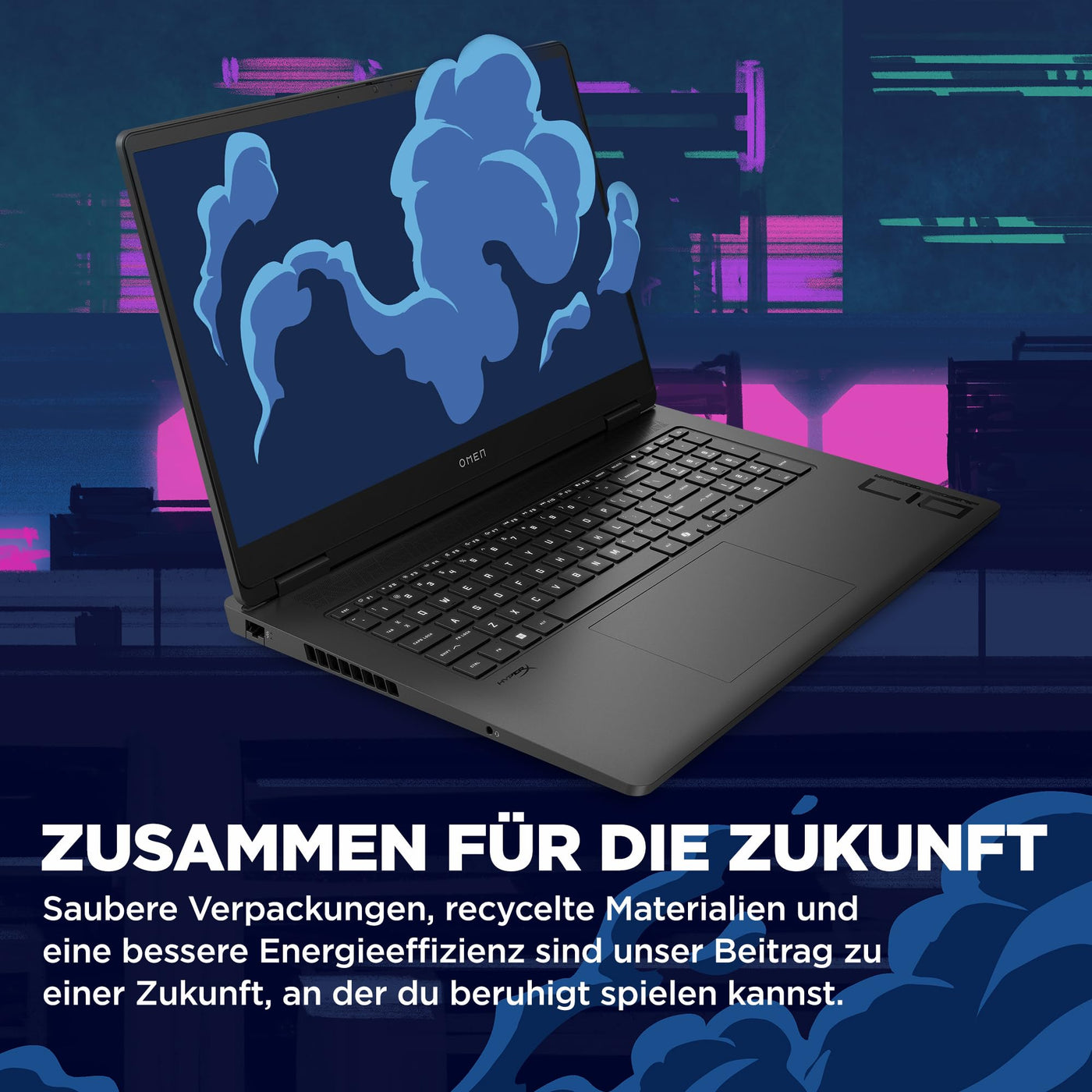 HP Omen Gaming Laptop | 17,3 Zoll FHD-Display - 144 Hz | AMD Ryzen 7 8845HS | 16 GB DDR5 RAM (2x8 GB) | 512 GB | NVIDIA GeForce RTX 4060 Laptop-GPU (8 GB) | QWERTZ | Windows 11 Home | Shadow Black