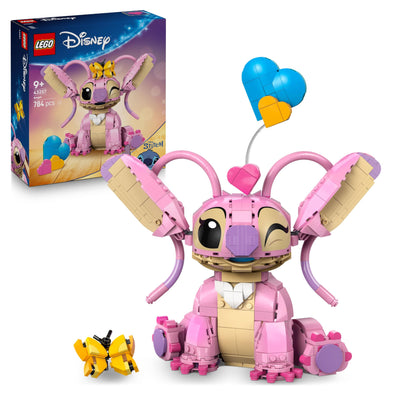 LEGO | Disney Angel - Lilo & Stitch Spielzeug - Spielset zum Bauen mit 3 Herzballons & 1 Schmetterling – Kreative Deko - Geschenk für Mädchen, Jungen ab 9 Jahre und Erwachsene Fans – 43257