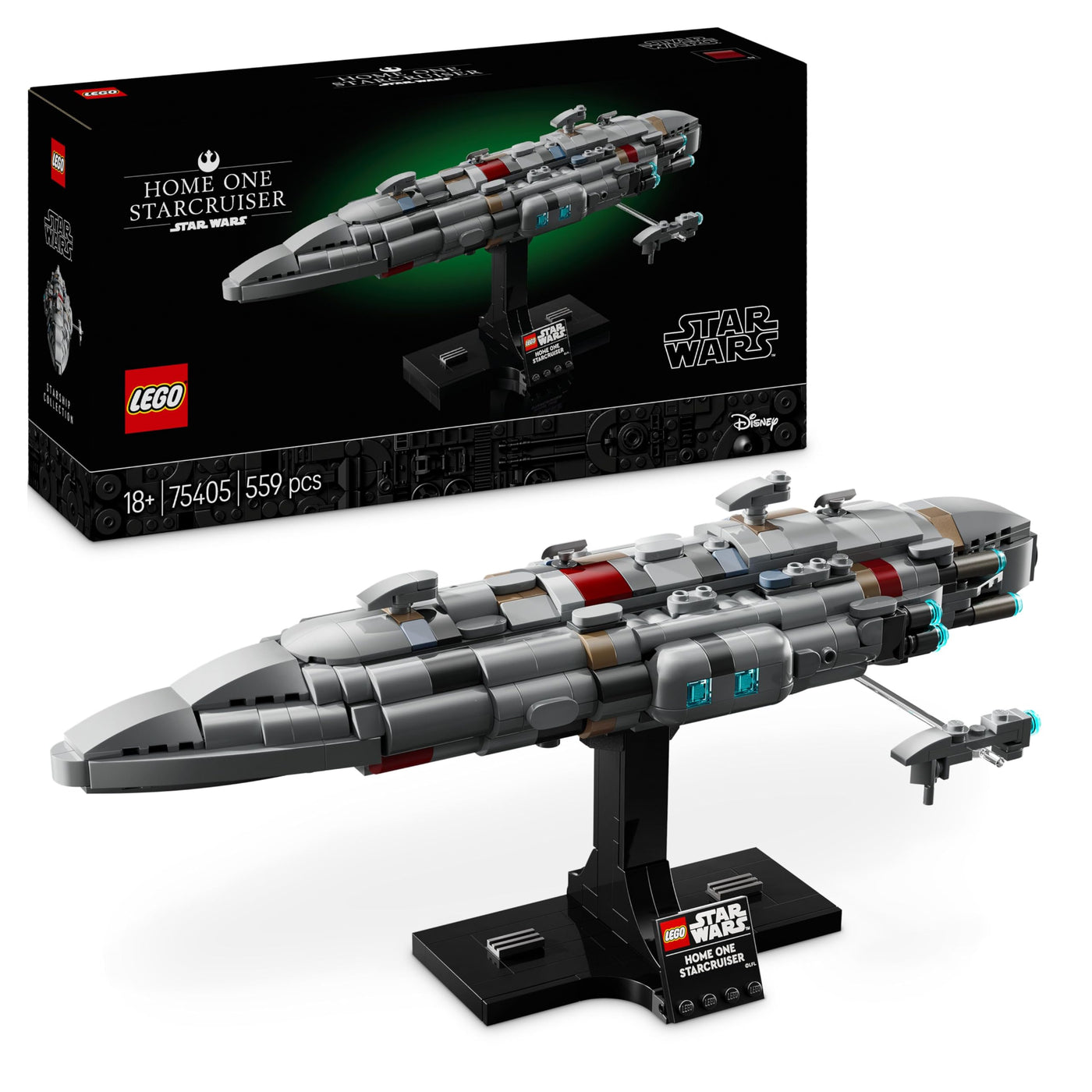 LEGO Star Wars 75405 Home One Starcruiser aus Die Rückkehr der Jedi-Ritter - Sternenschiff Modell - Fantasy Set und Sammlerstück zum Bauen und Ausstellen - Geschenk für Erwachsene & Jugendliche Fans