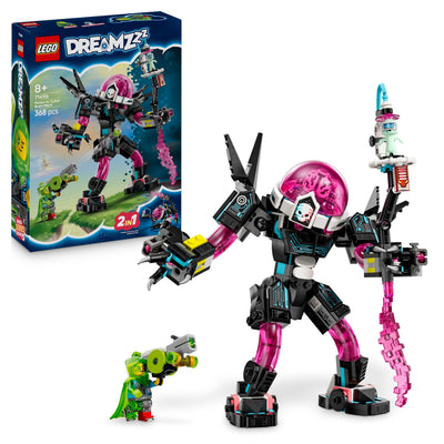LEGO DREAMZzz 2-in-1 Mateo vs. Cyberhirn-Mech - Roboter Spielzeug für Jungen & Mädchen ab 8 Jahren - Umbaubar in Skorpion - Inkl. Einer Minifigur und einem Träumling - kreative Geschenkidee - 71495