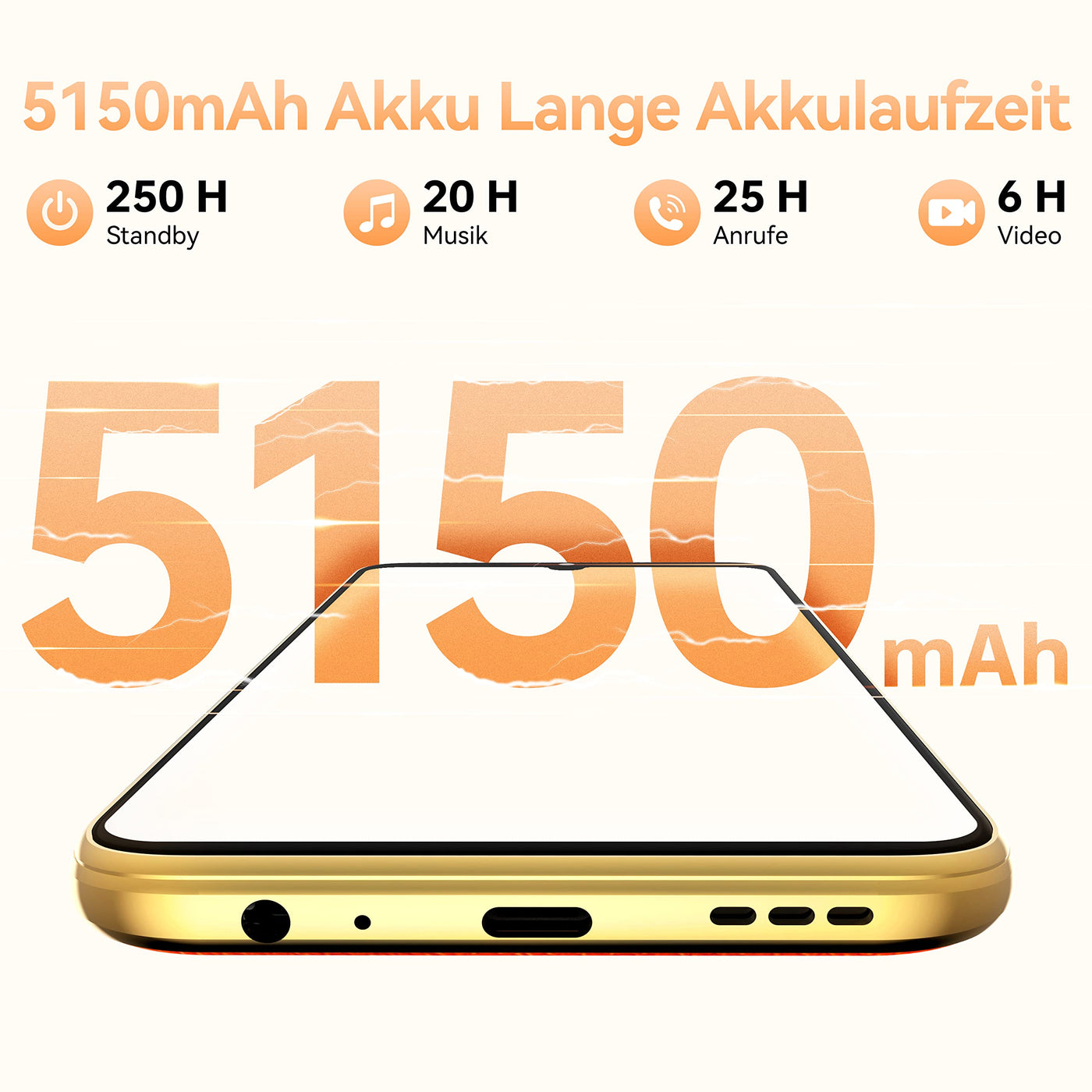 OUKITEL Smartphone Ohne Vertrag C33 Android 13 Handy Günstig, 256GB Smartphone (2TB Erweiterbar) 4G Handy 6.8 Zoll Großes Display, 50MP Kamera Face ID/Fingerabdruck/Dreifache SIM/GPS