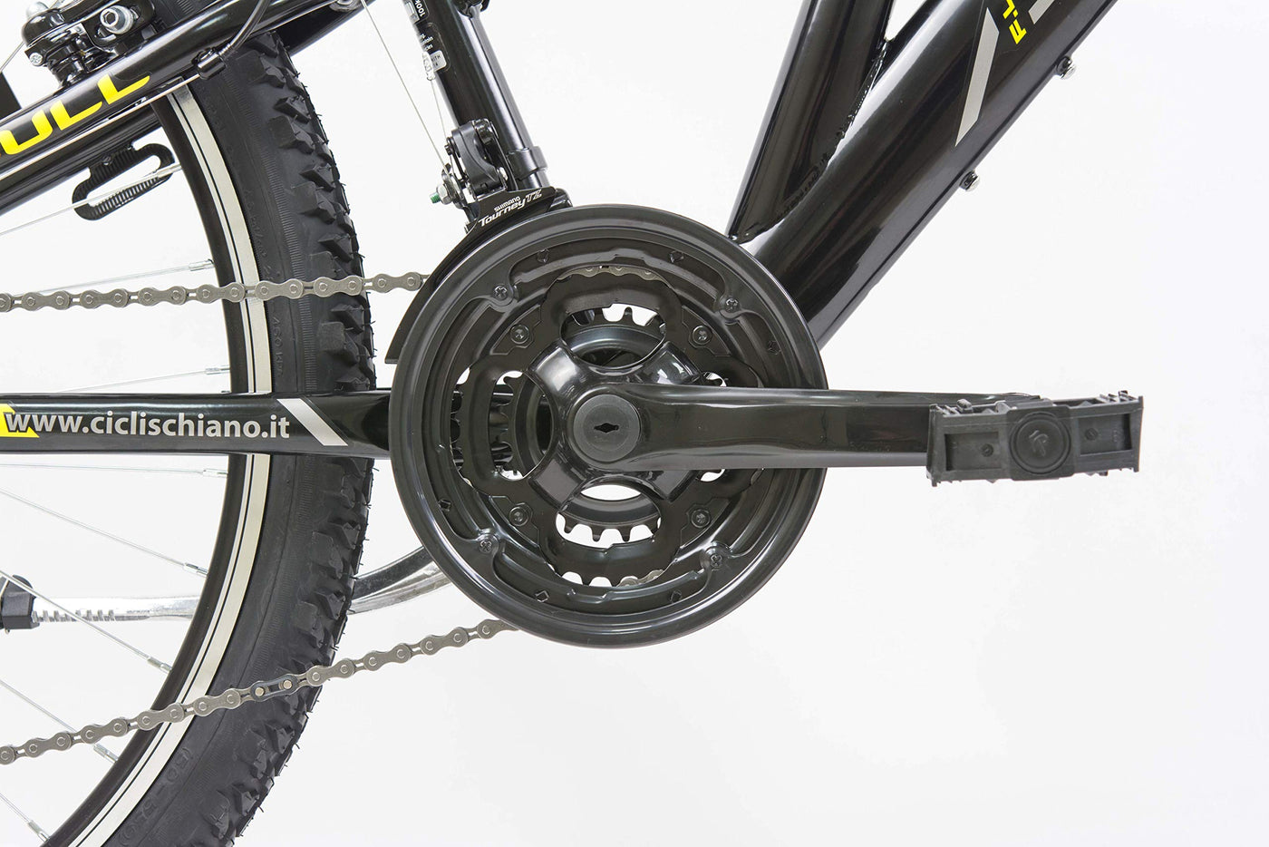 F.lli Schiano Bull Mountainbike 26 Zoll, in Schwarz-Gelb