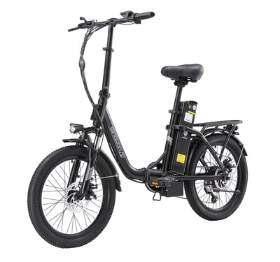 KIMDYMA C20 250W Faltbares E-Bike 120KM Reichweite 36V Akku 25km/h 7-Gang Leichtes Pedelec mit Drehmomentsensor Faltrat für Stadtpendler (schwarz)