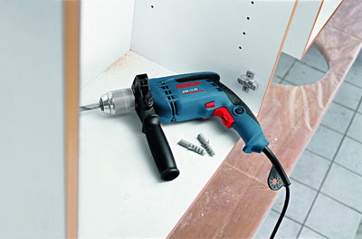 Bosch Professional Schlagbohrmaschine GSB 13 RE (Leistung 600 Watt, inkl. Tiefenanschlag 210mm, Schnellspannbohrfutter 13mm)