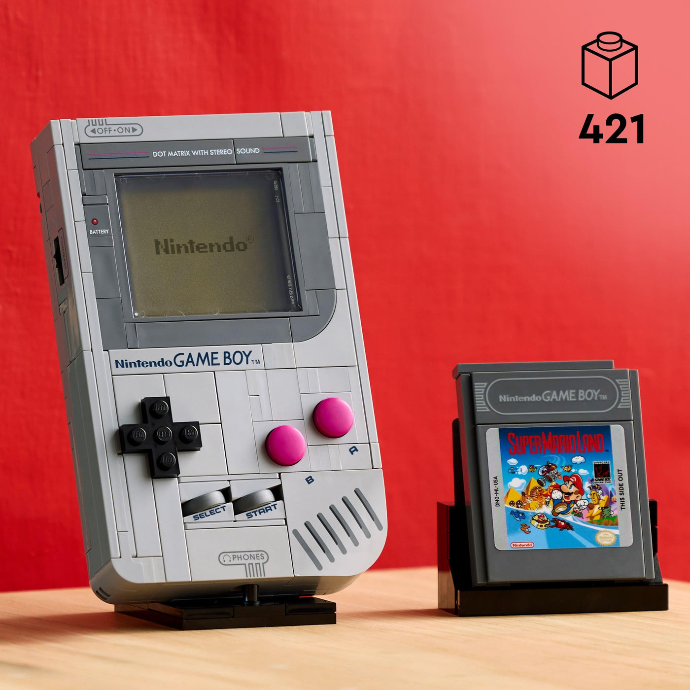 LEGO Super Mario Game Boy - Spielzeug für Erwachsene - Nintendo Deko mit 2 Modulen inkl. Zelda & einem Stand - Retro Modellbau zum Ausstellen - Kreativer Baukasten - Geschenk für Gaming Fans - 72046