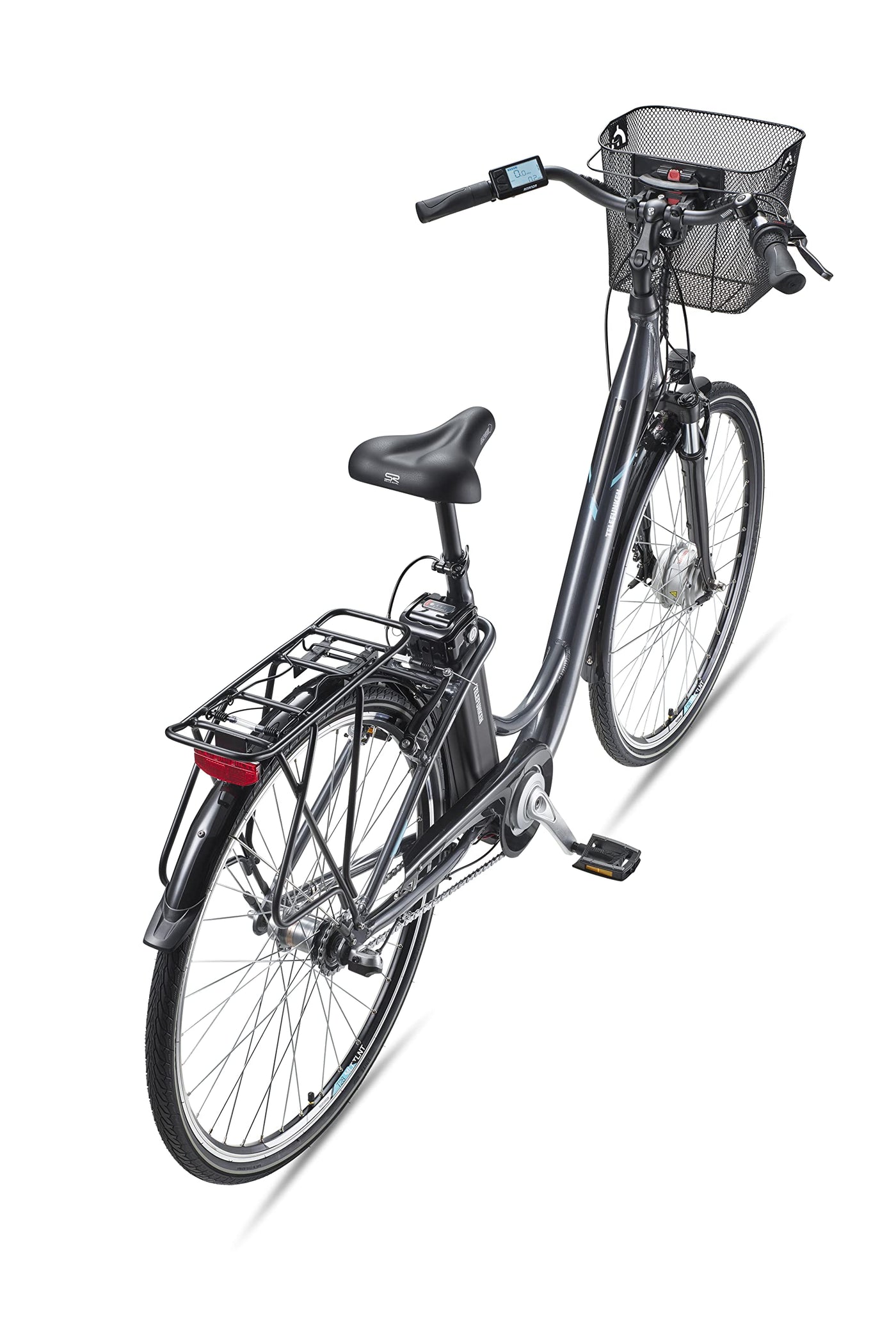 TELEFUNKEN E-Bike Damen 28 Zoll Elektrofahrrad - 3-Gang Nabenschaltung mit Rücktritt, Pedelec Citybike Alu mit Fahrradkorb, Frontmotor 250W /10,4Ah / 36V Sitzrohrakku, RC830 Multitalent