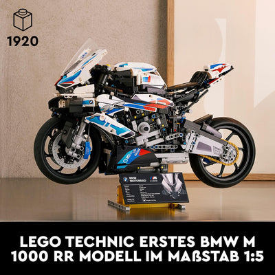 LEGO Technic BMW M 1000 RR Motorrad-Modell, Modellbausatz für Erwachsene, Set als Geschenk zum Basteln für Männer und Frauen, als Home- oder Büro-Deko 42130