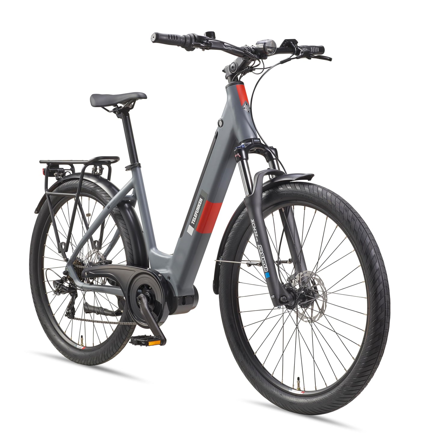 TELEFUNKEN SUV E-Bike 27,5 Zoll für Damen & Herren | Pedelec mit Mittelmotor & 468Wh Akku | Elektrofahrrad mit 7-Gang Kettenschaltung & Hydr. Scheibenbremsen, StVZO-konform | SUV500