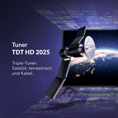 TD Systems - 24 Zoll Smart TV, HD DVB-T2/C/S2 Television, Android 11, Modell 2024, Fernseher mit 2 Jahren Garantie - PRIME24C19GLE