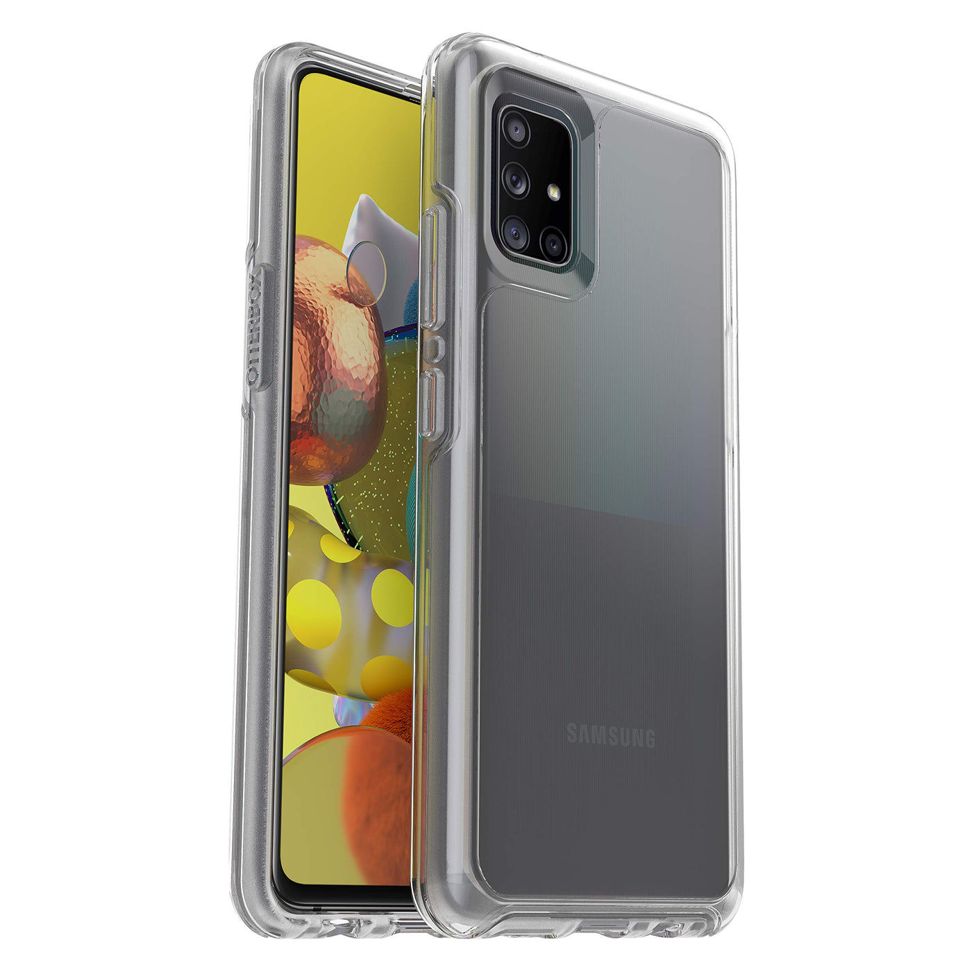 OtterBox Symmetry Clear Hülle für Samsung Galaxy A51 5G, stoßfest, sturzsicher, schützende dünne Hülle, 3X getestet nach Militärstandard, Transparent
