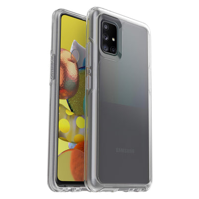 OtterBox Symmetry Clear Hülle für Samsung Galaxy A51 5G, stoßfest, sturzsicher, schützende dünne Hülle, 3X getestet nach Militärstandard, Transparent